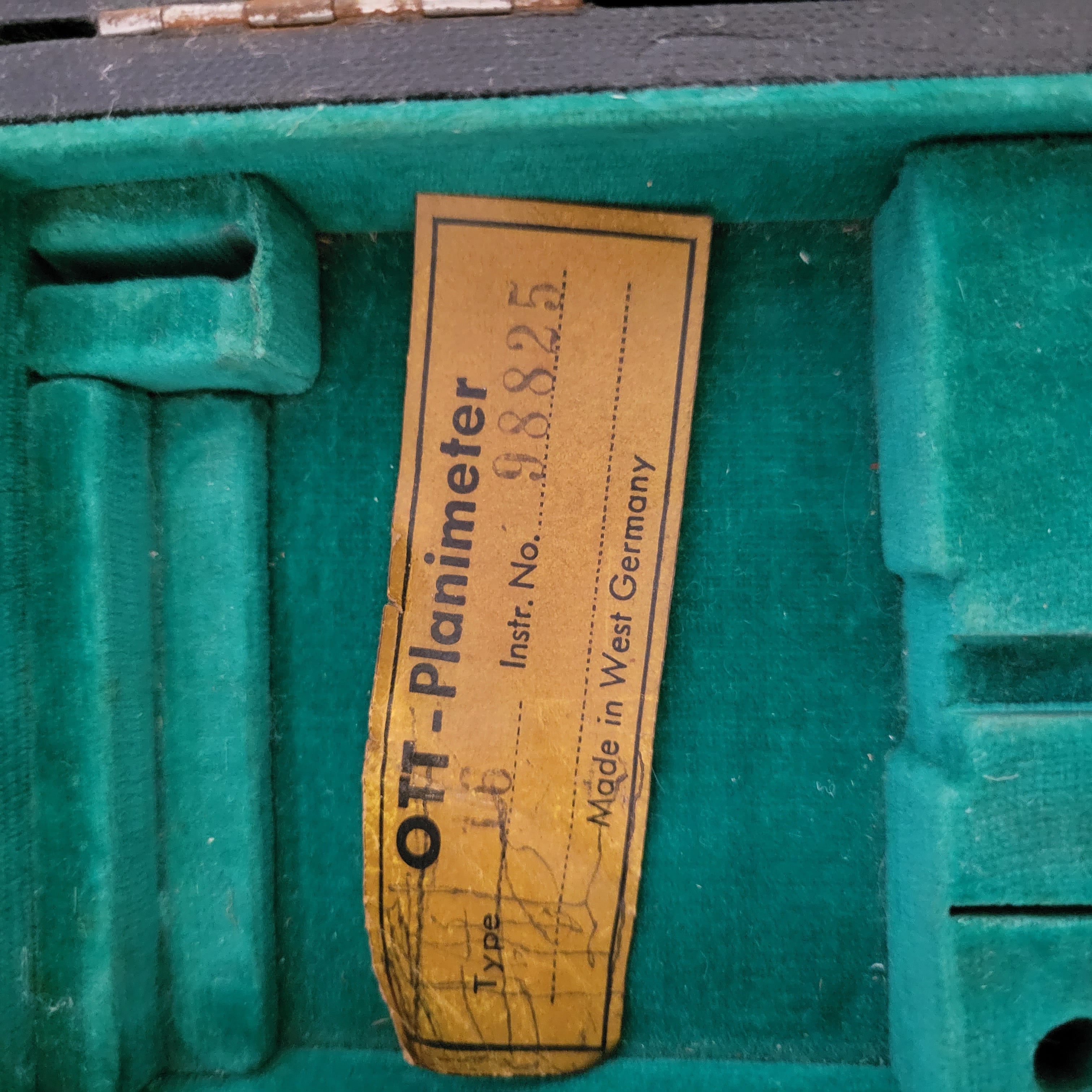 An image of a Kempten Bayern Planimeters insert